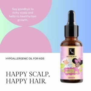 BOUJEE BABY Hair Growth Oil – Hypoallergenic formula with Argan Oil to promote new hair growth and strengthen delicate hair. Lightweight and non-greasy for all hair types.