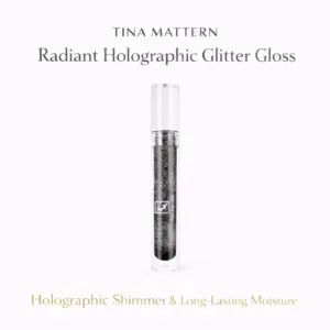 Tina Mattern Radiant Holographic Glitter Gloss with holographic shimmer