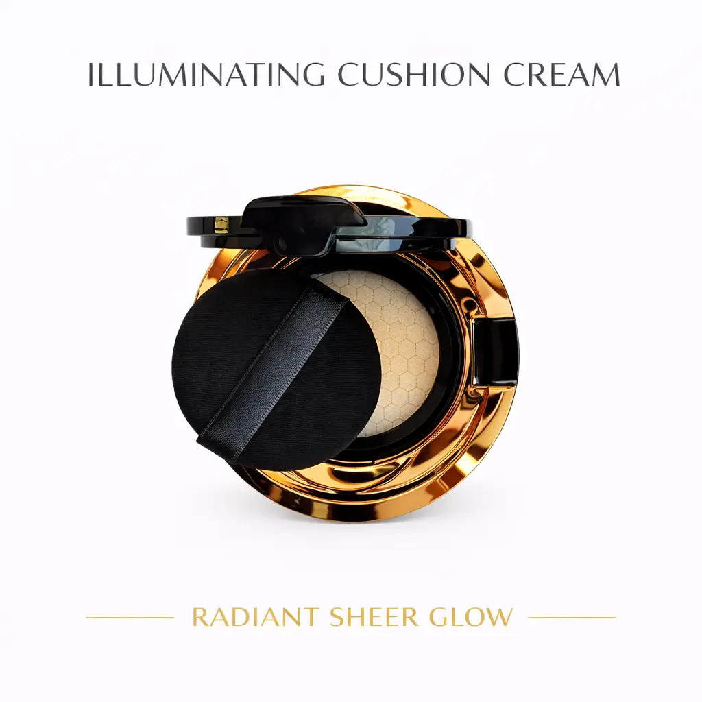 Tina Mattern Mother-of-Pearl Illuminating Cushion Highlighter – Free Refill Included 1 Mother-of-Pearl Illuminating Cushion Highlighter