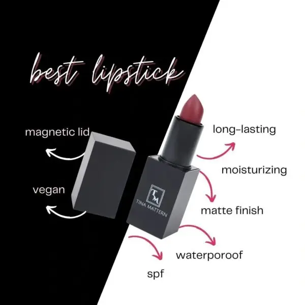 Tina Mattern Moisturizing Matte Waterproof Lipstick - Image 3