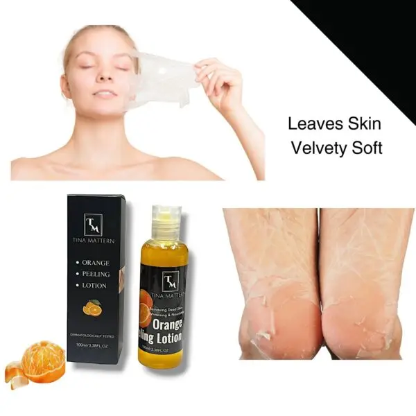 Tina Mattern Orange Peeling Lotion – Hyaluronic Acid & Vitamin C - Image 3