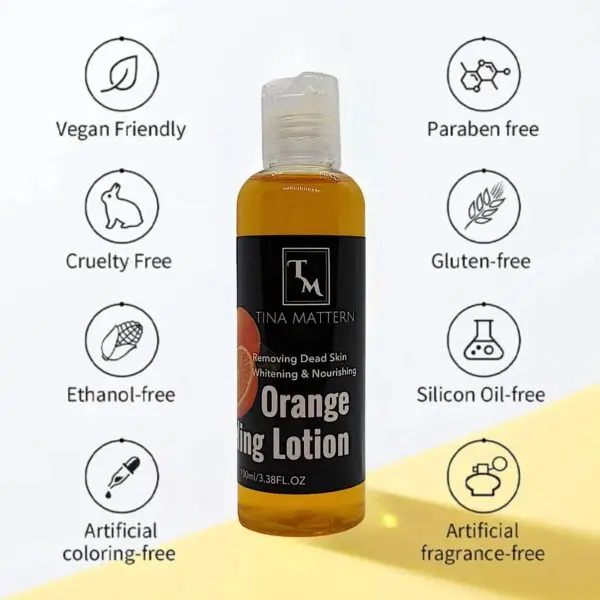 Tina Mattern Orange Peeling Lotion – Hyaluronic Acid & Vitamin C - Image 2