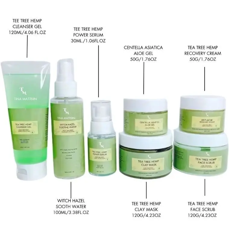 Tina Mattern Tea Tree Hemp Power Serum – Clear & Balanced Skin 4 Tina Mattern Tea Tree Clear Skin Set – 7-Piece Organic Acne Care