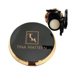 Tina Mattern Illuminating Cushion Cream with free refill, providing a radiant, lightweight glow. Available in two shades—natural and ivory.