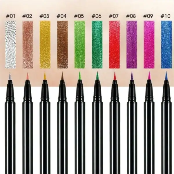 Tina Mattern Shimmer Eyeliner – 10 Vibrant Colors, Long-Lasting - Image 3