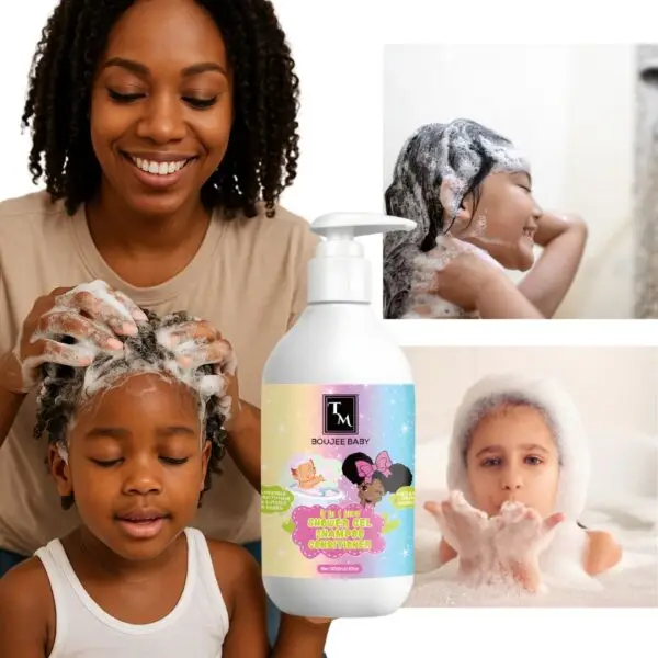 BOUJEE BABY Hypoallergenic 3-in-1 Wash – Shampoo, Conditioner & Body Wash - Image 2