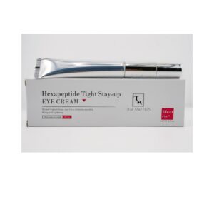 Tina Mattern Hexapeptide Tight Stay-Up Eye Cream with pulsating pen for reducing puffiness and dark circles.