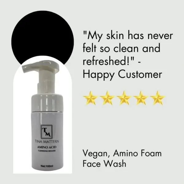 Tina Mattern Amino Foam Face Wash – Gentle Cleanse for Skin & Eyes - Image 4