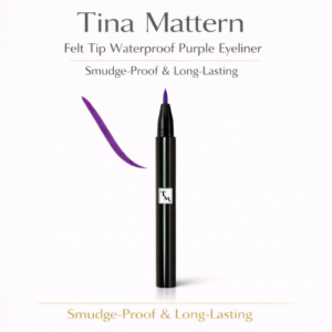 Tina Mattern Felt Tip Waterproof Purple Eyeliner hero image on white background