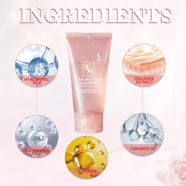 Tina Mattern Korean Collagen Night Wrapping Mask - Image 5