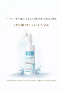 Tina Mattern Hyalu Cleansing Mousse with hyaluronic acid and vitamin B5 gentle brush cleanser