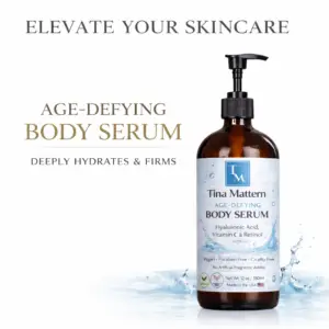 Tina Mattern Age-Defying Body Serum 12 oz with Hyaluronic Acid Vitamin C Retinol