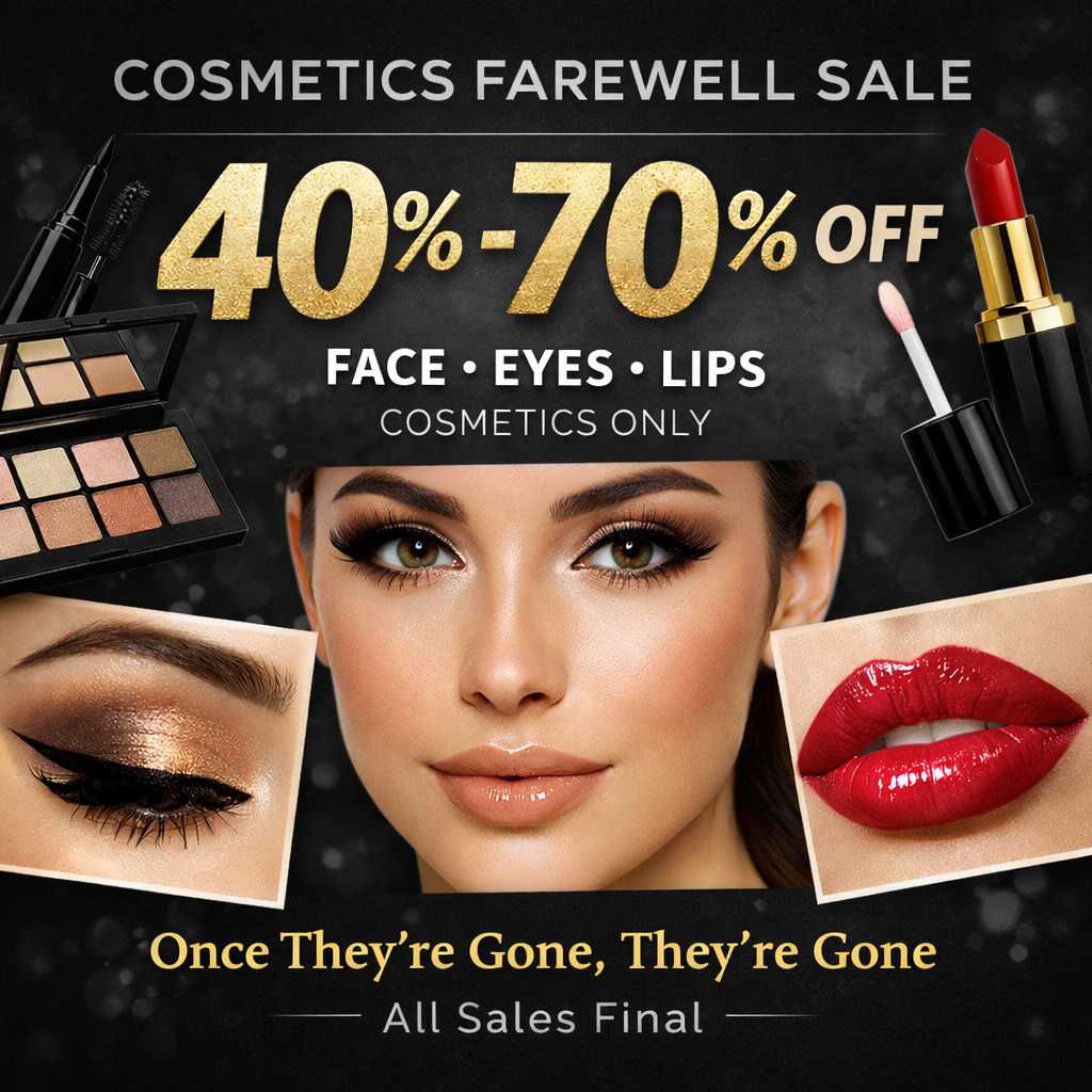 Tina Mattern cosmetics sale 40 to 70 percent off makeup including face, eyes and lips – cosmetics only clearance