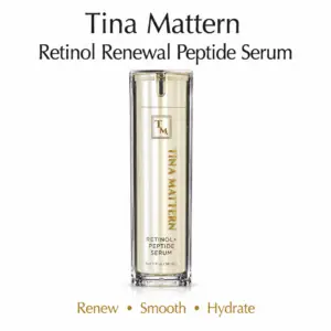 Tina Mattern Retinol Renewal Peptide Serum hero image on white background