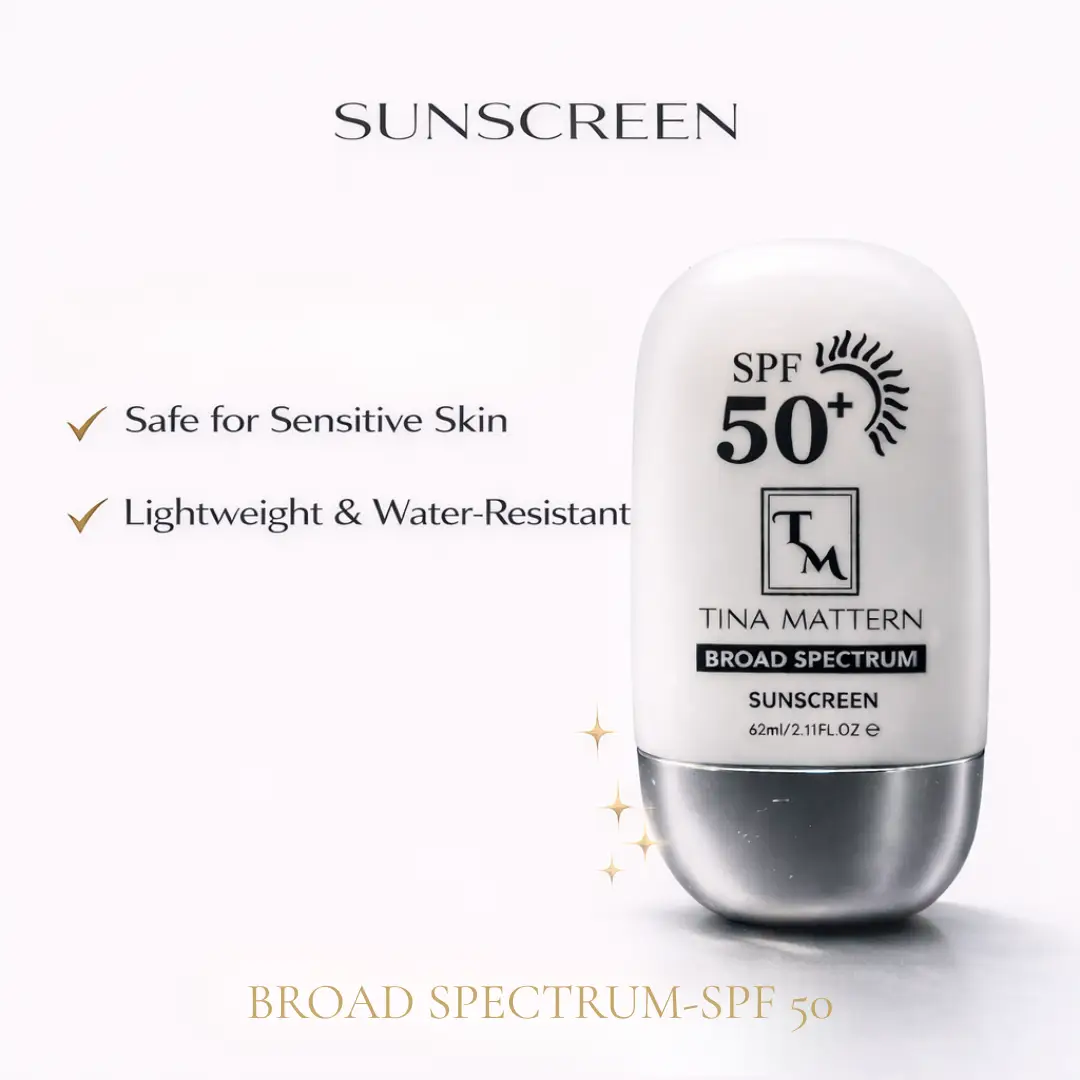 Tina Mattern Sunscreen SPF 50 – Broad Spectrum, Vegan, Lightweight Protection 1 Tina Mattern SPF 50 sunscreen broad spectrum lightweight vegan sunscreen for sensitive skin