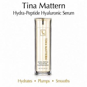 Tina Mattern Hydra-Peptide Hyaluronic Serum hero image on white background